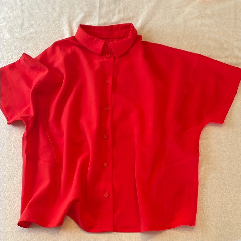 Lululemon Crepe Boxy Button-Up Shirt 6